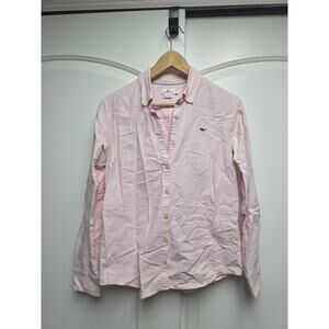 Vineyard Vines Size 8 Long Sleeve Pink Button Down Cotton Shirt